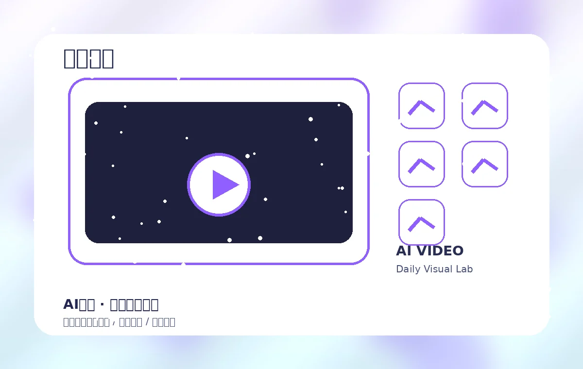 每日大赛 AI创作视频生活技能风格封面